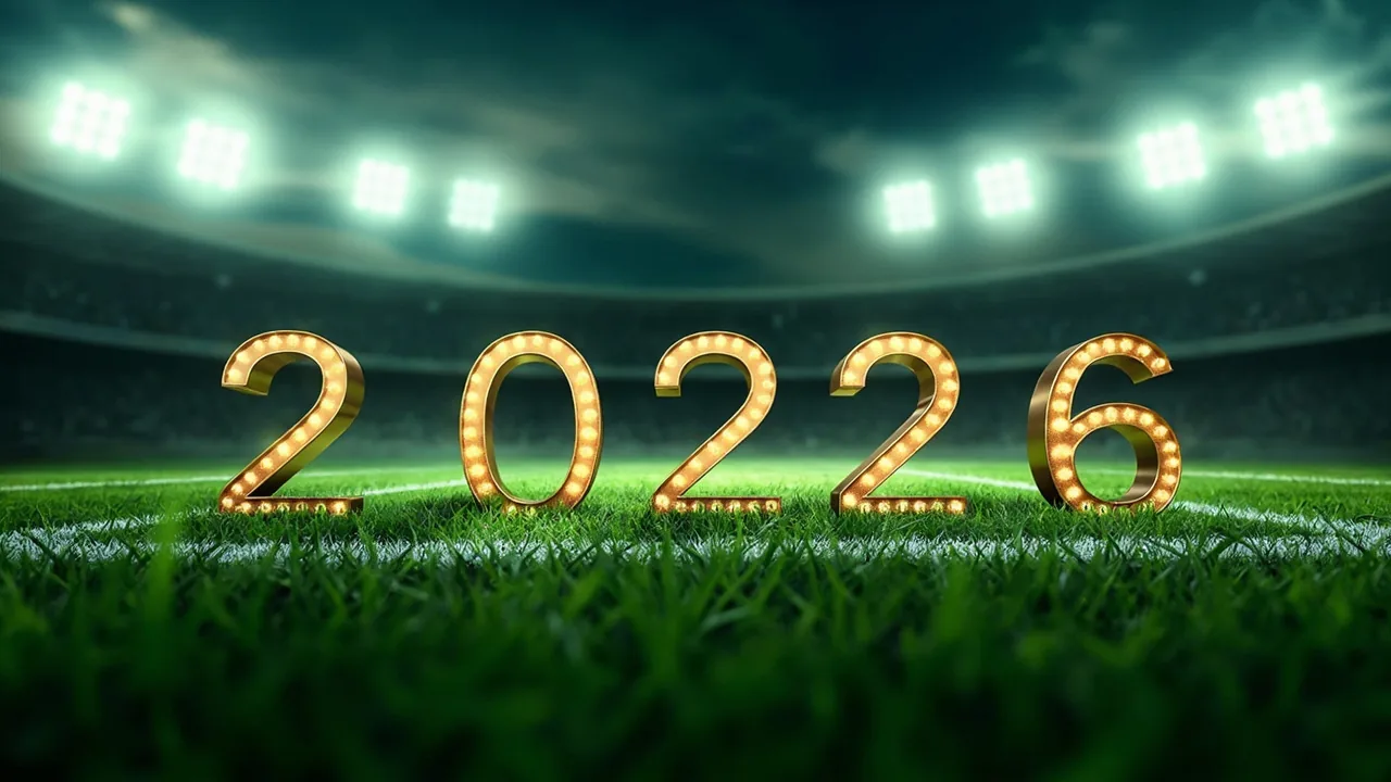 IPL 2026 guide hero banner showing the ten franchise team crests arranged around a stadium arch under floodlights
